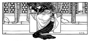 Une femme dormant dans une chaise, 1898