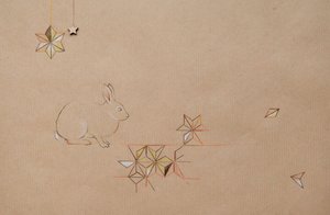 Scatter, 2014 (crayon et techniques mixtes sur papier) - Eleanor Grafton