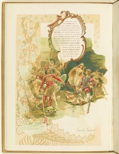 Programme pour le ballet La Perle de Marius Petipa et Riccardo Drigo, 1896