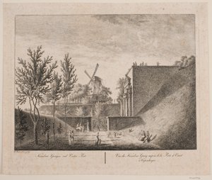 Allée des cerisiers près de la porte de l