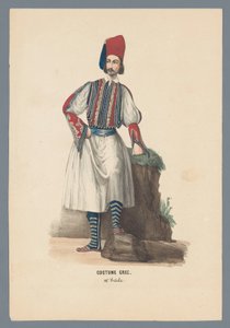 Costume grec. 19e siècle - Elias Spanier
