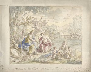 Projet pour une peinture murale avec allégorie sur la Terre - Elias van Nijmegen