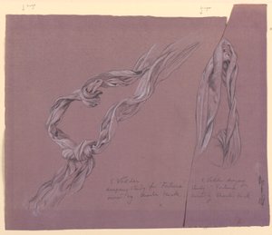 Études de draperie de "Fortune"