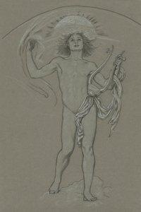 Étude pour Apollon - Elihu Vedder