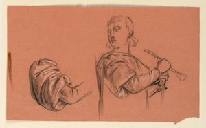 Étude pour "Procession de mariage" - Elihu Vedder