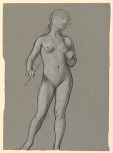 Étude de nu féminin - Elihu Vedder