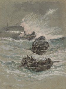 Le Naufrage, vers 1880 - Elihu Vedder