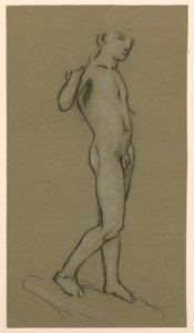 Étude de figure pour un design de fontaine - Elihu Vedder