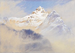 Vue de montagne : Alpes de Terglon vues de près de Lengenfeld Carniola, Autriche