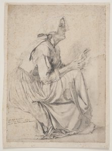 1ère étude pour le tableau avec les femmes à la fontaine à A.