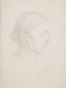 Vieille femme de profil - Elisabeth Jerichau Baumann