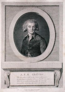 André Ernest Modeste Grétry (1741-1813) gravé par Louis Jacques Cathelin (1738-1804) 1786 - Elisabeth Louise (after) Vigee Lebrun