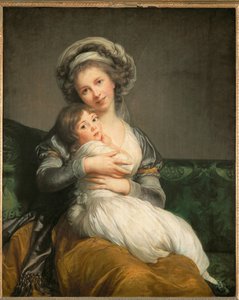 Vigee-Le Brun, autoportrait, et sa fille Julie ...
