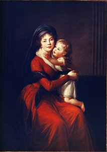Portrait de la princesse Alexandra Petrovna Galitzine avec son fils - Elisabeth Louise Vigee Lebrun