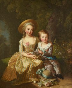 Portrait de Madame Royale et Louis-Joseph Xavier, Dauphin de France - Elisabeth Louise Vigee Lebrun