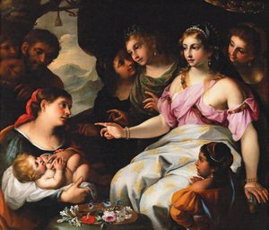 La découverte de Moïse - Elisabetta Sirani