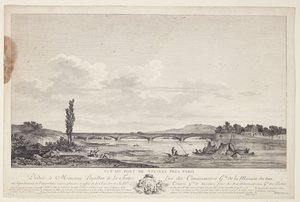 Vue du Pont de Neuilly près de Paris