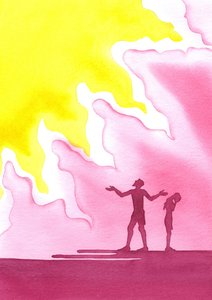 Adam et Ève sont chassés du Paradis - Elizabeth Wang