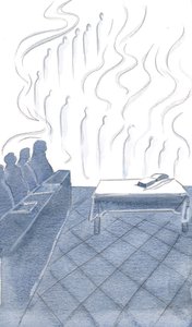 Les anges ont fait écho aux chants humbles des frères, leur adoration entrelacée de joie et de bannières lumineuses - Elizabeth Wang