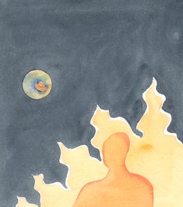 Lorsque le Fils de Dieu a regardé du ciel vers la saleté et les ténèbres dans lesquelles il allait entrer, bien plus bas, lorsqu