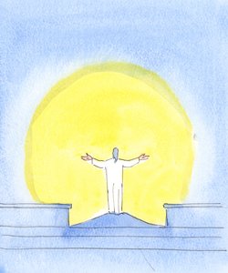 À chaque célébration du Saint Sacrifice de la Messe, le Christ est réellement présent, priant pour les pécheurs, regardant vers le Père, tout comme lorsque le Christ priait autrefois depuis la Croix - Elizabeth Wang