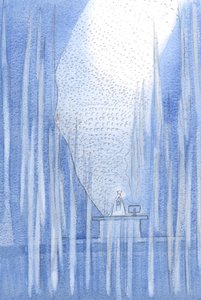 Au-delà des adorateurs et des Anges, il y avait une ouverture du voile ; des milliers d