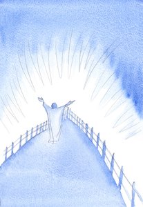 Le Christ est avec son Église, pendant le Saint Sacrifice de la Messe, priant en notre nom