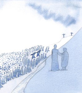 Le Christ regarde tendrement notre souvenir de Sa Passion sacrée. Il aime notre dévotion et voit comment nous progressons en humilité