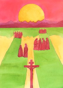 Le Christ a vu, depuis la Croix, une foule de spectateurs : les perplexes, les curieux, les hostiles et les sympathiques