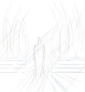 Le Christ se tenait devant moi, entouré d