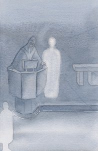 Le Christ se tenait à côté du prêtre qui lisait le Saint Évangile pour nous tous, qui était la propre parole du Christ - Elizabeth Wang