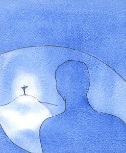 La lumière du Christ brillait pendant sa vie sur terre. Du ciel, le Père regardait un homme-Dieu désintéressé et aimant