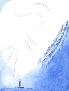 Chaque fois que nous prions le « Saint, Saint, Saint Seigneur », nous joignons nos voix à celles des saints et des anges qui offrent la même louange au Ciel