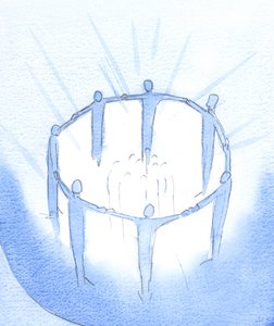 Les amis et les relations qui vivent, travaillent et prient unis dans le Christ repoussent les ténèbres pour éclairer les autres, 2002