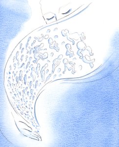 Aux yeux de Dieu, les petits bébés qui meurent - avant ou après la naissance - sont comme des étoiles filantes qui brillent brièvement puis tombent du ciel - Elizabeth Wang