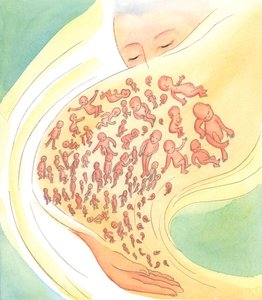 Aux yeux de Dieu, les petits bébés qui meurent - avant ou après la naissance - sont comme des étoiles filantes qui brillent brièvement puis tombent du ciel