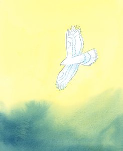Dans sa justice, Dieu est comme un énorme oiseau de proie, qui voit de loin la plus petite créature sur terre et tous ses mouvements