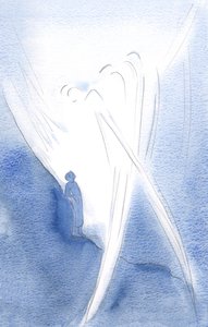 Dans Sa tendresse, Il a élevé mon âme avec les Anges, dans la louange de la Sainte Trinité