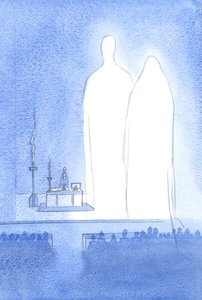 Notre Sainte Dame est présente avec nous lors de notre célébration de Pâques. Avec tout le Ciel, elle écoute les louanges offertes à son divin fils - Elizabeth Wang