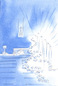 Les Saints Anges étaient présents : et décoraient l
