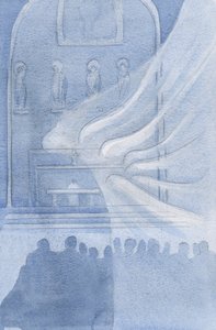 Les anges adorent le Christ dans la Sainte Eucharistie - Elizabeth Wang