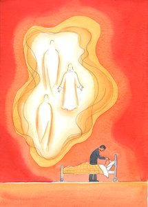 Les bénédictions données dans le sacrement des malades sont des dons de la Sainte Trinité, apportant un partage renouvelé dans la vie de la Sainte Trinité, avec le pardon, la paix et de nombreux autres dons - Elizabeth Wang