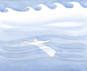 Nous pouvons glisser sous les eaux, sans être troublés par les tempêtes de surface, si nous prions avec confiance, même dans notre faiblesse