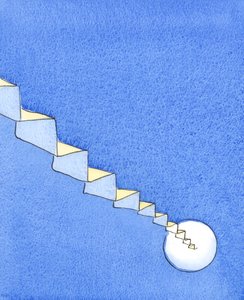 Nous imitons le Christ, qui a douloureusement gravi un escalier vers Pilate, en montant un escalier sacré de la terre au Ciel, essayant par la grâce de Dieu de rester confiants et fidèles jusqu