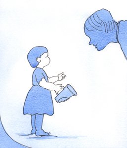 Nous devons nous tenir devant le regard de Dieu comme des tout-petits qui sont contrits mais aussi courageux et confiants