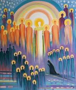Quand nous prions à la messe, nous sommes unis au Christ en Gloire et à l