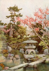 Un vieux jardin (lithographie couleur)