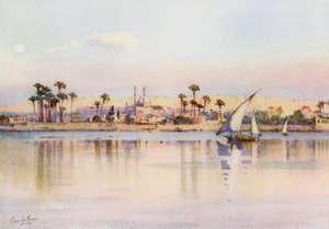 Le Caire et la citadelle depuis Gizeh - Ella Du Cane