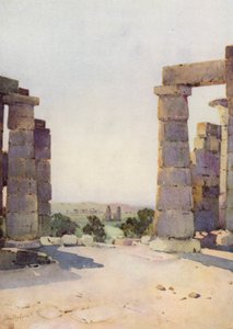 Les Colosses du Ramesseum au petit matin