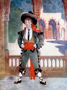 Edmund Payne dans The Toreador, vers 1902